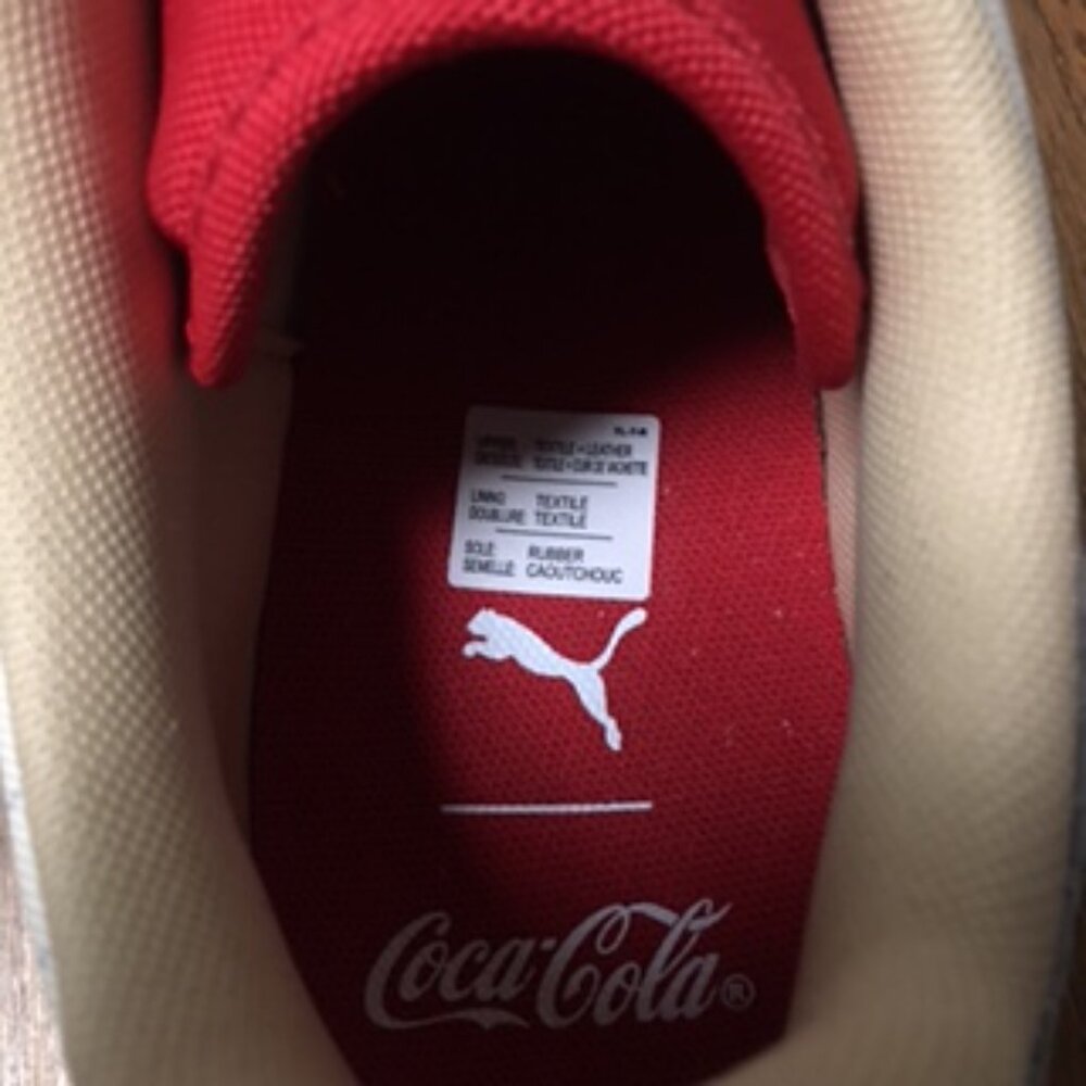 Puma Coca Cola Suede Shoes Size 10.5 NEW Collectible - Picture 9 of 10